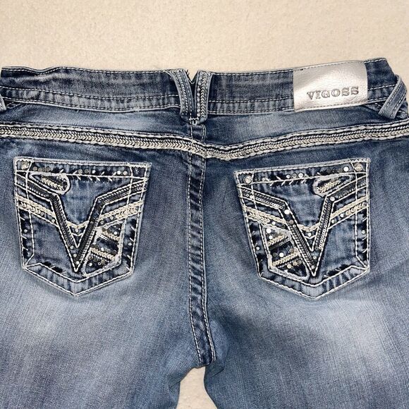 Vigoss Women's Blue Boot Cut Jeans - Picture 3 of 10